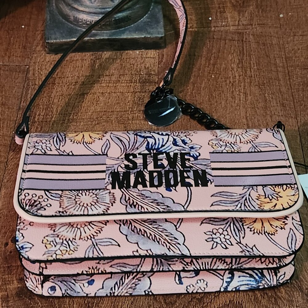 NWT Floral Steve Madden Shoulder/ Crossbody Bag - Picture 3 of 7